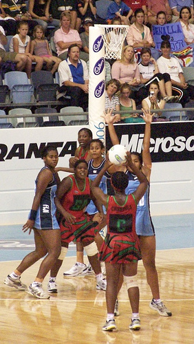 Match de netball entre le Malawi et les Fidji